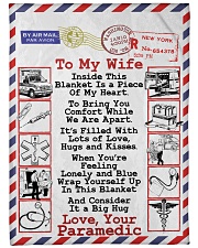 Paramedic's Wife Premium Large Fleece Blanket - 60" x 80" front