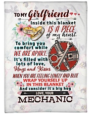 MECHANIC'S GIRLFRIEND- PREMIUM Large Fleece Blanket - 60" x 80" front