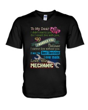 MECHANIC'S WIFE V-Neck T-Shirt tile