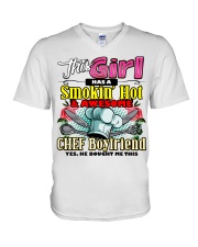 Chef's Girlfriend V-Neck T-Shirt tile