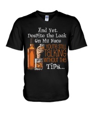 Bartender V-Neck T-Shirt tile