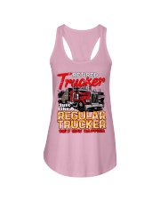 Retired Trucker Ladies Flowy Tank tile