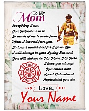 Firefighter's Mom Premium Large Fleece Blanket - 60" x 80" front