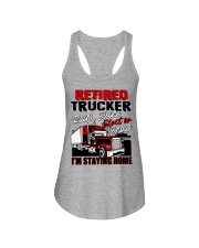 RETIRED TRUCKER Ladies Flowy Tank tile