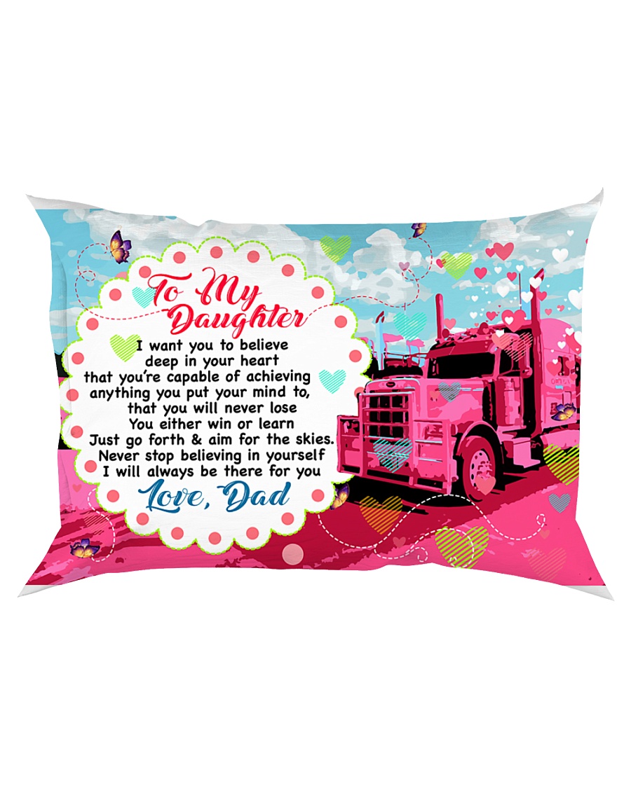 GIFT FOR A TRUCKER'S DAUGHTER - PREMIUM Rectangular Pillowcase