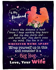 Gift For Husband Premium Large Fleece Blanket - 60" x 80" front