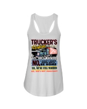 Lady Trucker's Husband Ladies Flowy Tank tile