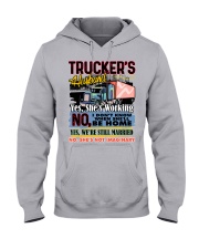 Lady Trucker's Husband Hooded Sweatshirt front