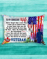 GIFT FOR A VETERAN'S WIFE - PREMIUM Rectangular Pillowcase aos-pillow-rectangle-front-lifestyle-5