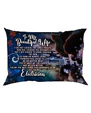 GIFT FOR AN ELECTRICIAN'S WIFE - PREMIUM Rectangular Pillowcase back