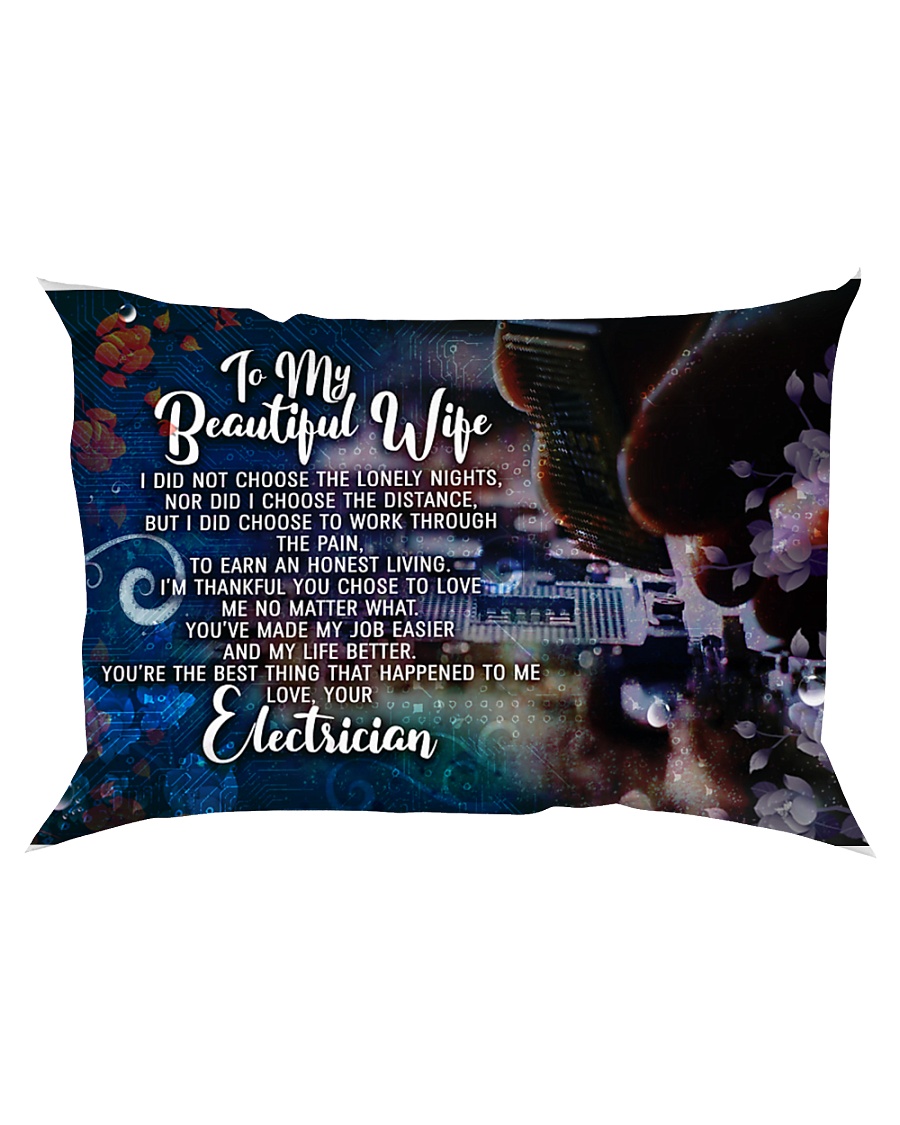 GIFT FOR AN ELECTRICIAN'S WIFE - PREMIUM Rectangular Pillowcase