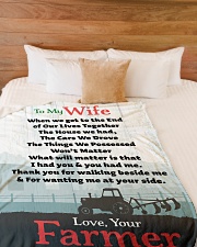 Farmer's Wife Premium Large Fleece Blanket - 60" x 80" aos-coral-fleece-blanket-60x80-lifestyle-front-02