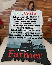 Farmer's Wife Premium Large Fleece Blanket - 60" x 80" aos-coral-fleece-blanket-60x80-lifestyle-front-04