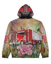 Lady Trucker Women's All Over Print Hoodie back