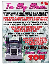 Trucker's Mom Premium Large Fleece Blanket - 60" x 80" front