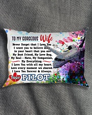 GIFT FOR A PILOT'S WIFE- PREMIUM Rectangular Pillowcase aos-pillow-rectangle-front-lifestyle-1