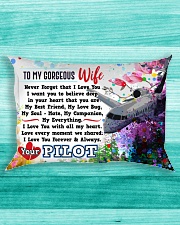 GIFT FOR A PILOT'S WIFE- PREMIUM Rectangular Pillowcase aos-pillow-rectangle-front-lifestyle-5
