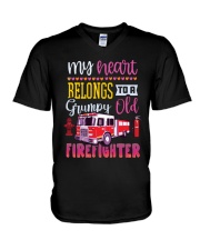 Firefighter's Wife V-Neck T-Shirt tile