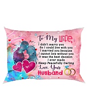 GIFT FOR YOUR WIFE - PREMIUM Rectangular Pillowcase back