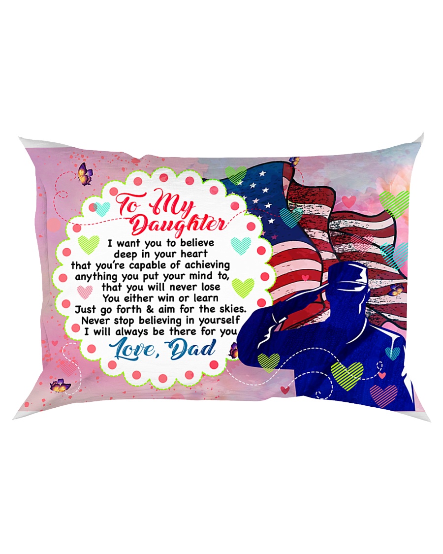 GIFT FOR A VETERAN'S DAUGHTER - PREMIUM Rectangular Pillowcase