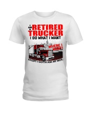 Retired Trucker Ladies T-Shirt tile
