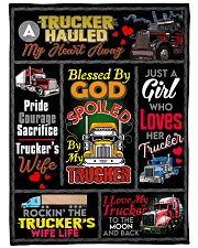 Trucker's Wife Premium Large Fleece Blanket - 60" x 80" front