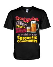 Bartender V-Neck T-Shirt tile