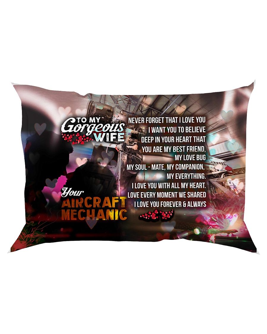 GIFT FOR AN AIRCRAFT MECHANIC'S WIFE- PREMIUM Rectangular Pillowcase