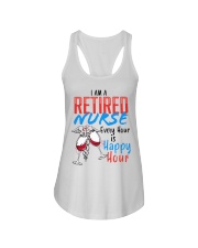 RETIRED NURSE Ladies Flowy Tank tile