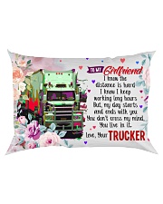 GIFT FOR A TRUCKER'S GIRLFRIEND- PREMIUM Rectangular Pillowcase back
