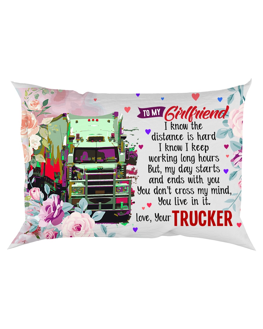 GIFT FOR A TRUCKER'S GIRLFRIEND- PREMIUM Rectangular Pillowcase