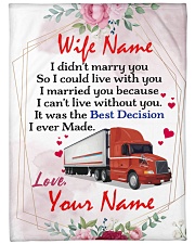 Trucker's Wife Large Fleece Blanket - 60" x 80" front