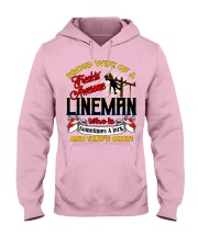 Lineman's Wife Hooded Sweatshirt front