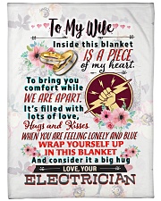 ELECTRICIAN'S WIFE- PREMIUM Large Fleece Blanket - 60" x 80" front