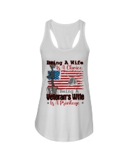 VETERAN'S WIFE Ladies Flowy Tank tile