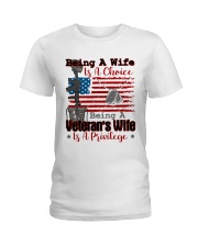 VETERAN'S WIFE Ladies T-Shirt tile