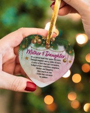 Gift For Mom - Heart ornament - single (porcelain) aos-heart-ornament-single-porcelain-lifestyles-08