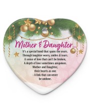 Gift For Mom - Heart ornament - single (porcelain) front