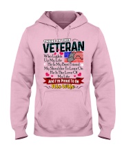 Veteran's Wife Hooded Sweatshirt front