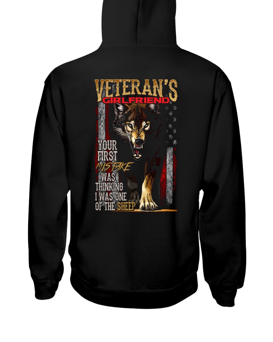 VETERAN'S GIRLFRIEND - I'M THE WOLF Hooded Sweatshirt