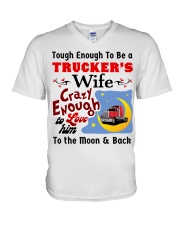 Trucker's Wife V-Neck T-Shirt tile