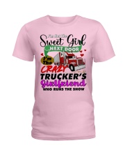 Trucker's Girlfriend Ladies T-Shirt tile