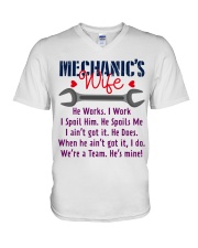 Mechanic's Wife V-Neck T-Shirt tile