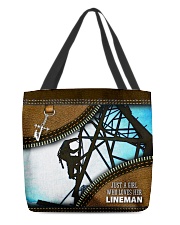 LINEMAN'S GIRL All-over Tote front