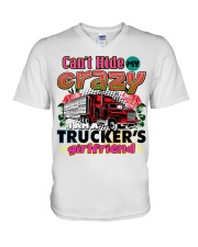 Trucker's Girlfriend V-Neck T-Shirt tile