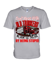 Old Trucker V-Neck T-Shirt tile
