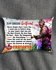 GIFT FOR A FIREFIGHTER'S GIRLFRIEND - PREMIUM Rectangular Pillowcase aos-pillow-rectangle-front-lifestyle-1