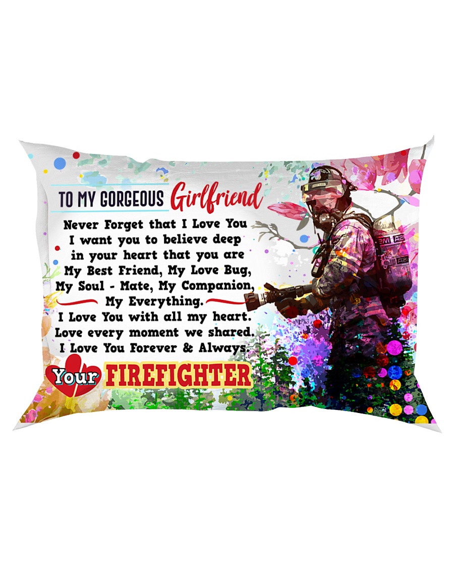 GIFT FOR A FIREFIGHTER'S GIRLFRIEND - PREMIUM Rectangular Pillowcase