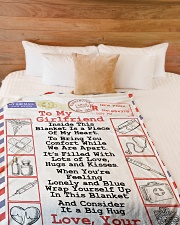 Nurse's Girlfriend Premium Large Fleece Blanket - 60" x 80" aos-coral-fleece-blanket-60x80-lifestyle-front-02