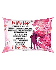 GIFT FOR YOUR WIFE - PREMIUM Rectangular Pillowcase back